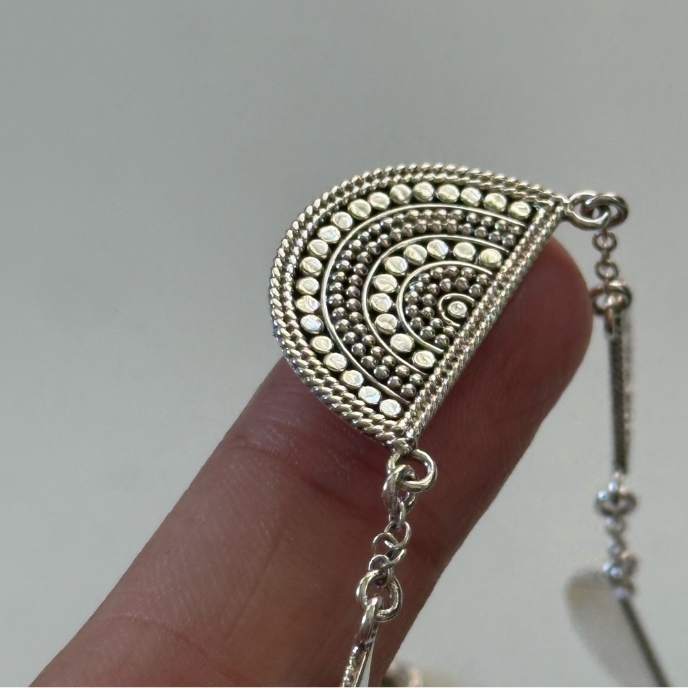 Anna Beck Half Circles Necklace in Silver - Picture 4 of 8